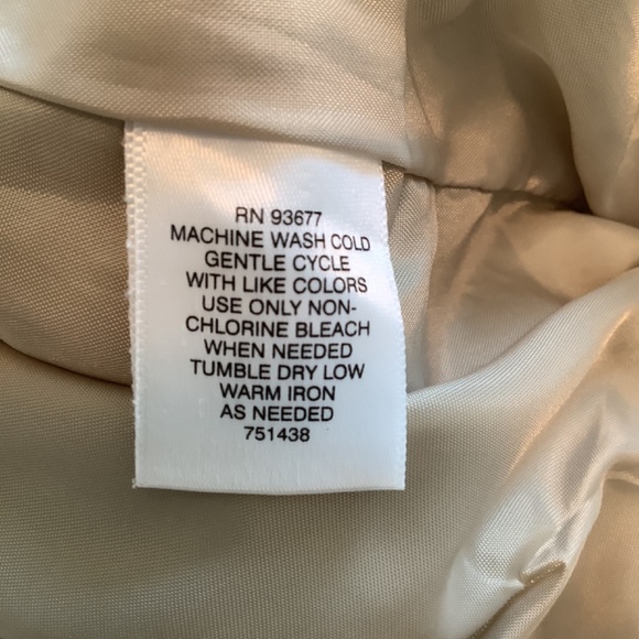 Liz Claiborne Ladies Lined Skirt Tan Size 6 - Picture 4 of 5